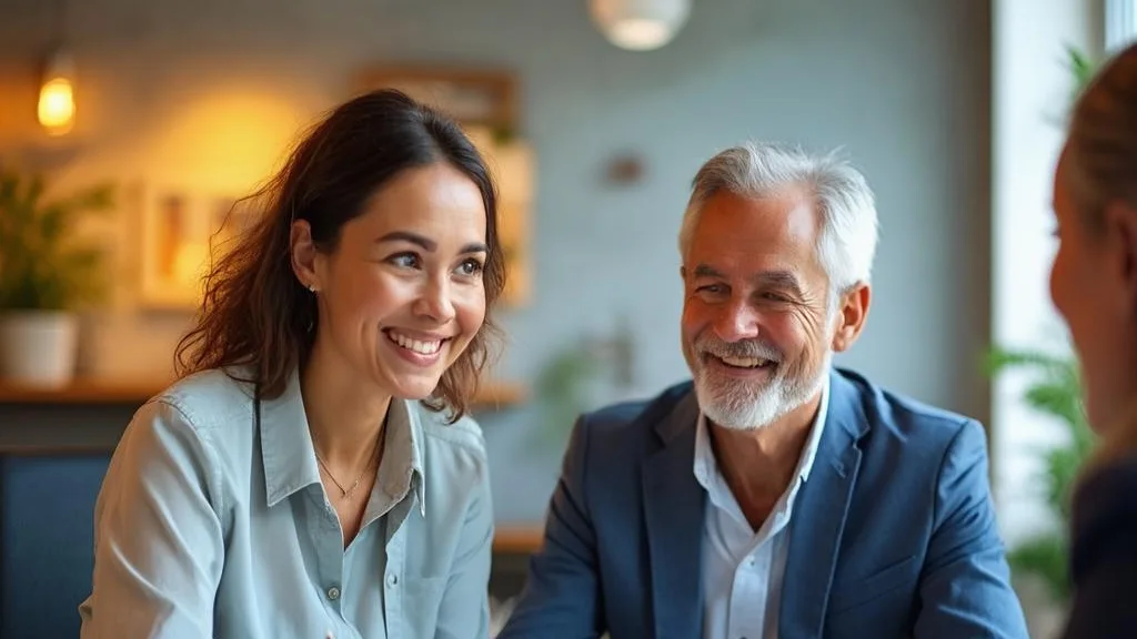 A Beacon Tax adviser helping a client through their self-assessment at a warm office desk