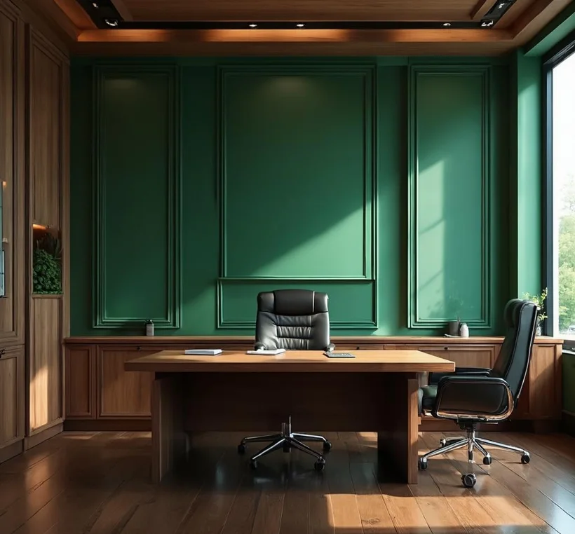 The calm, premium interior of the Harbour Wealth office